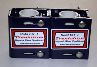 Two Model TAT-1 Trentatron Magnetic Water Conditioners
